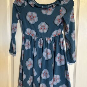 Tea Collection Blue Floral Kids Dress